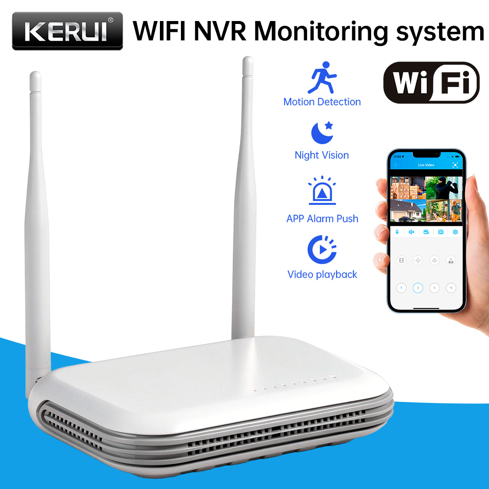 Home Security Network - KERUI Mini Network WIFI 8CH NVR