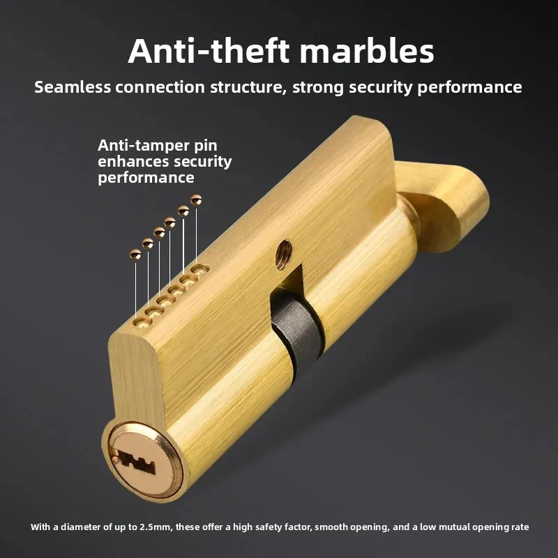 Home Security Locks For Doors - Aluminum Thumb Turn Door Lock Cylinder