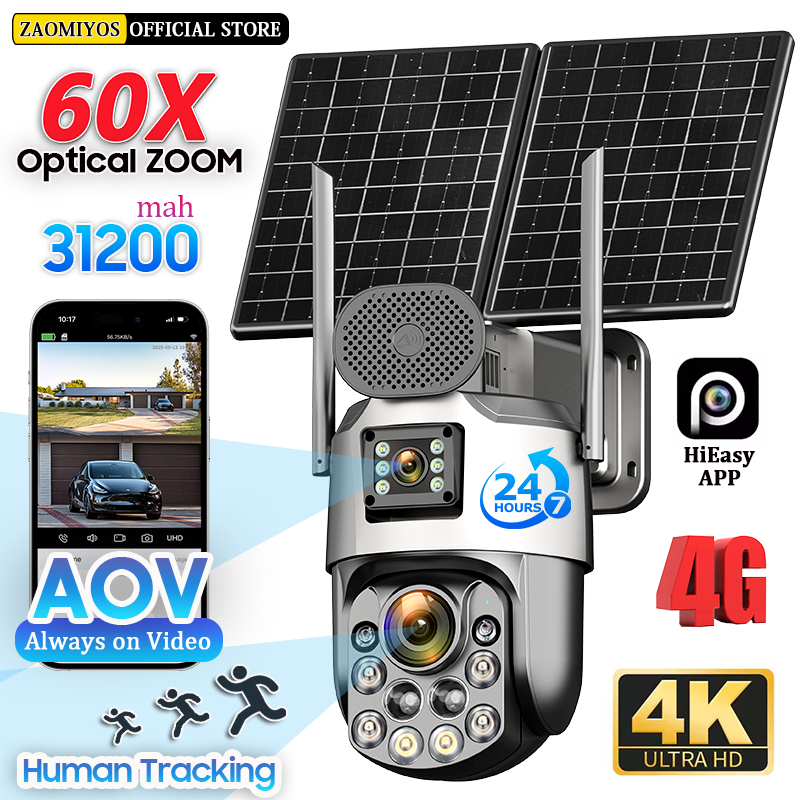Home Security Ideas - Dual Lens Home Outdoor Surveillance Solar
