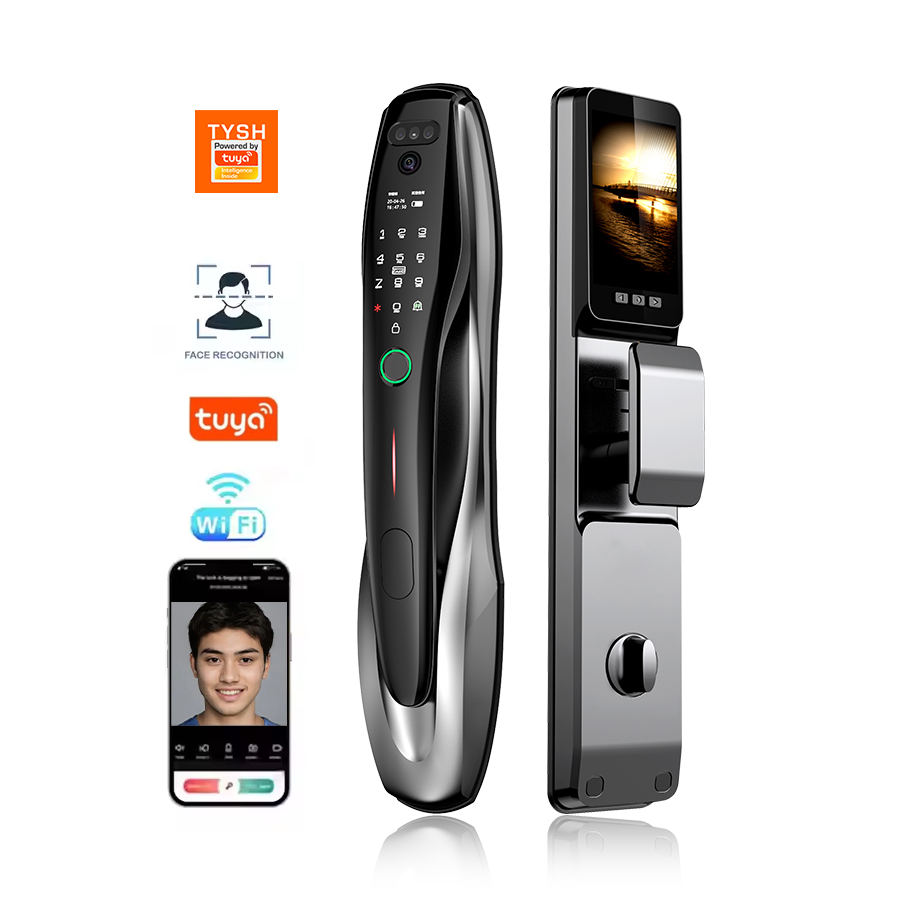 Home Security Locks For Doors - TYSH Tuya Security Fingerprint NFC Card