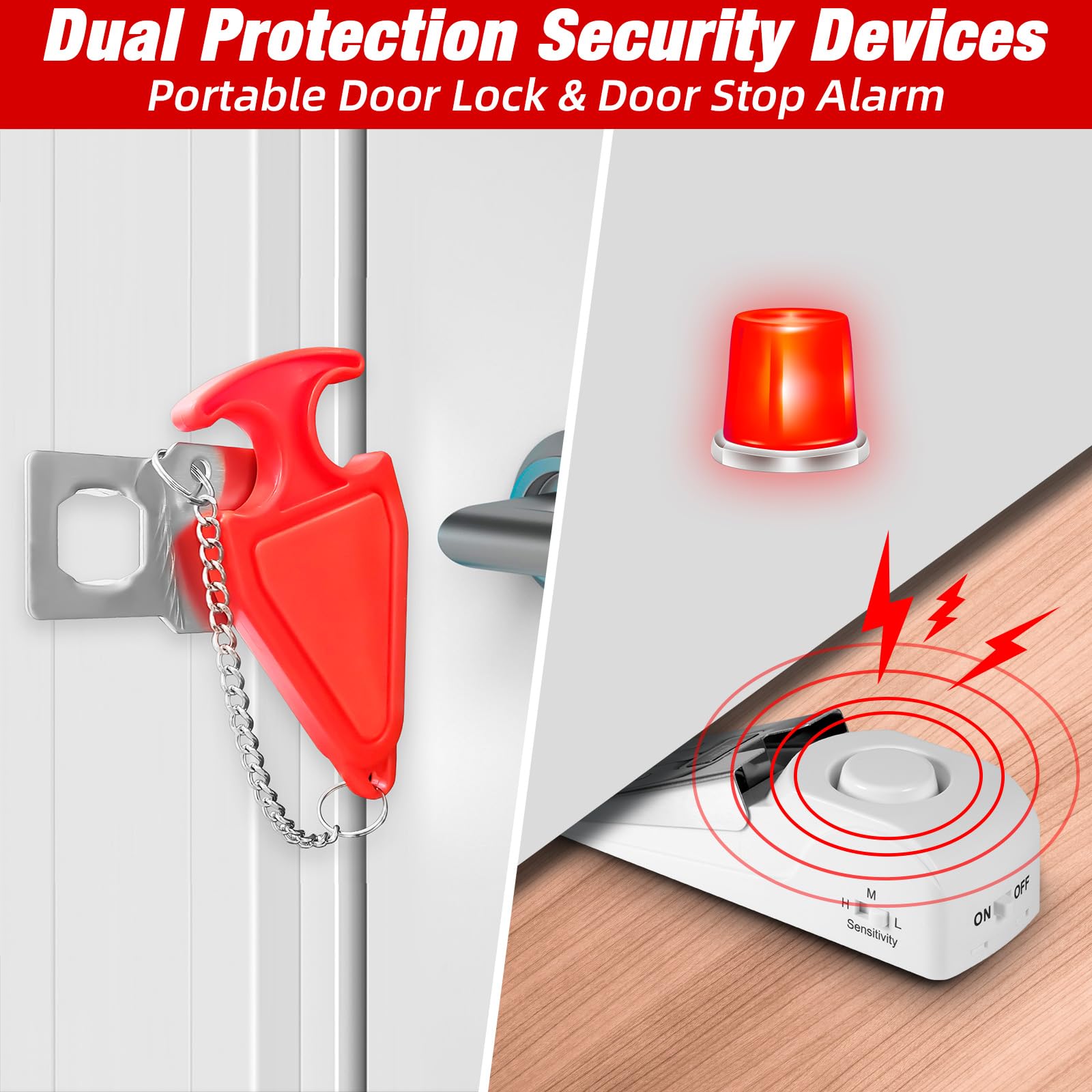 Portable Door Stop Alarm Trave – Home Security Locks For Doors Bewertung und Preis