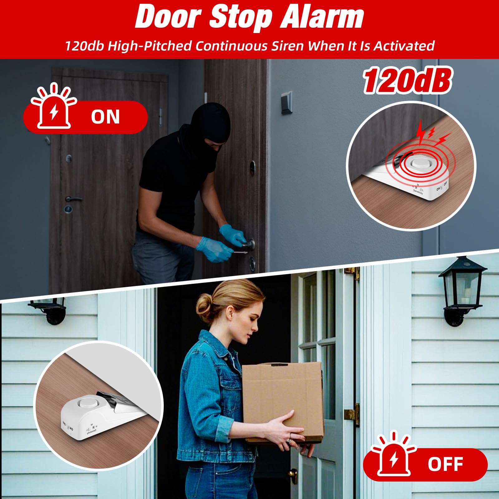Portable Door Stop Alarm Trave – Home Security Locks For Doors Bewertung und Preis