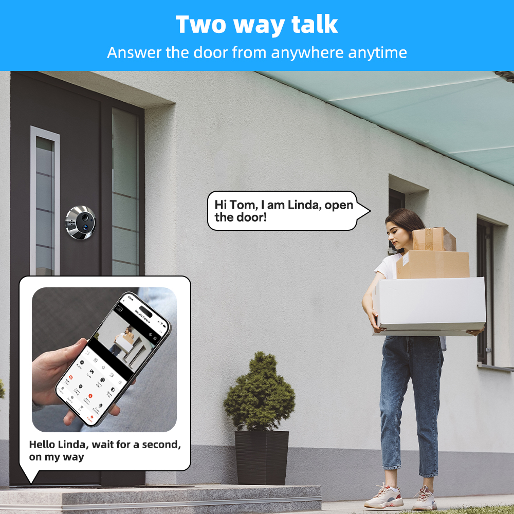 Mini Two Way Audio 3MP Tuya Sm – Peephole Camera Viewer Bewertung und Preis