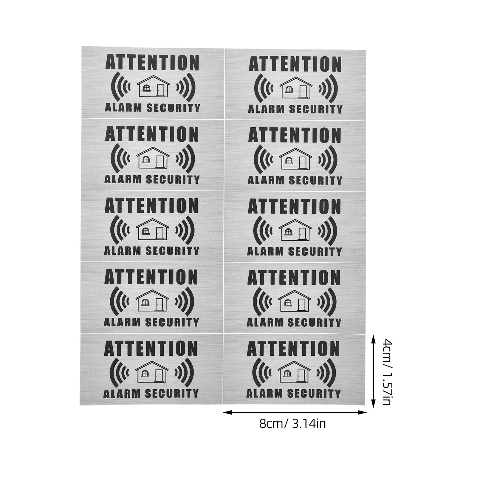 4 Sheets Security Alarm Warnin – Home Security Alarm Bewertung und Preis