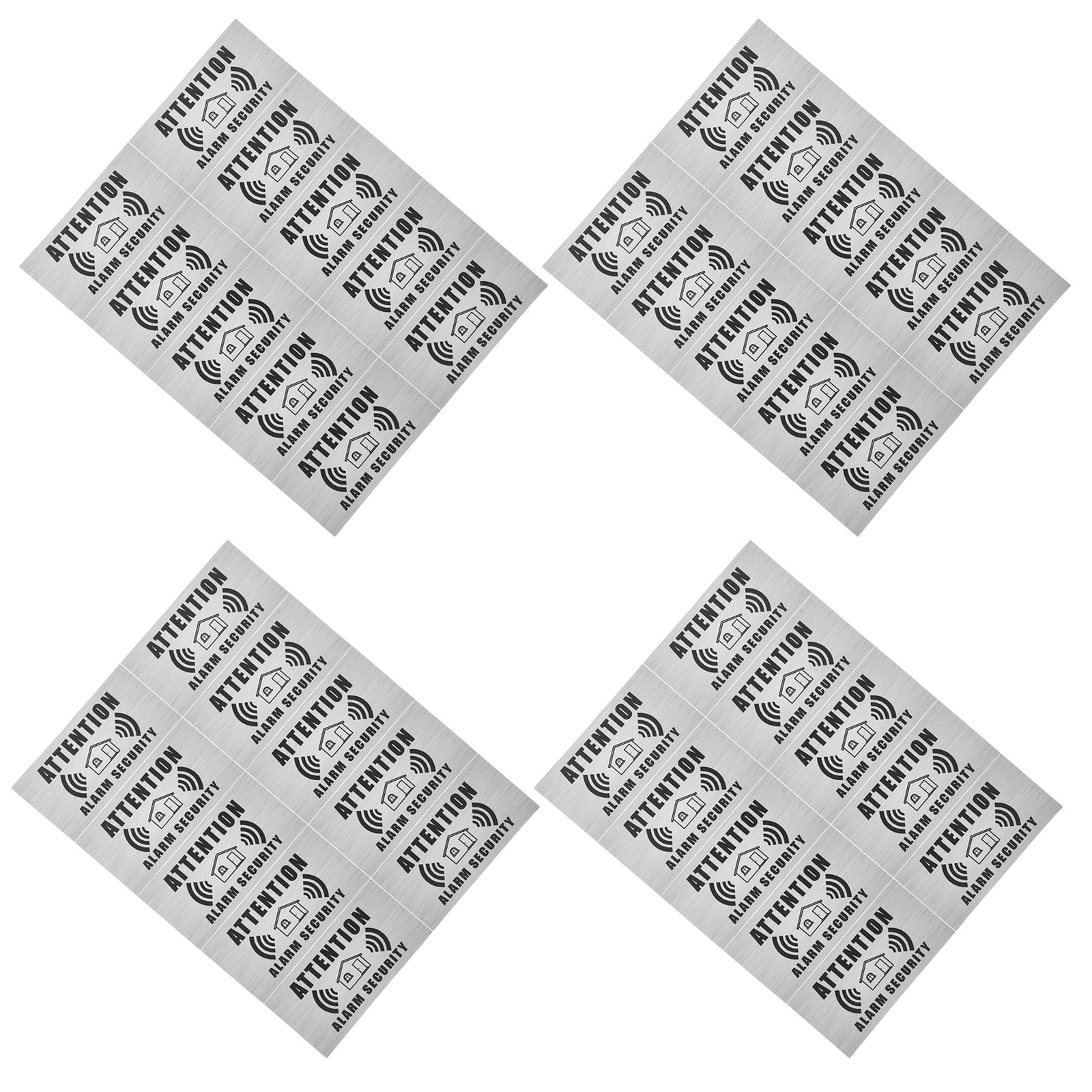 4 Sheets Security Alarm Warnin – Home Security Alarm Bewertung und Preis