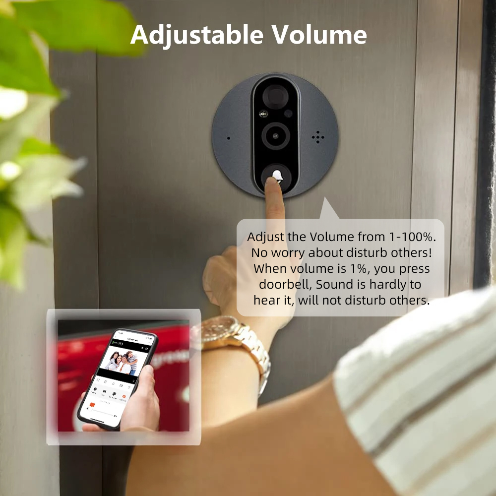 3MP Smart Life Tuya 1080P WiFi – Peephole Camera Viewer Bewertung und Preis