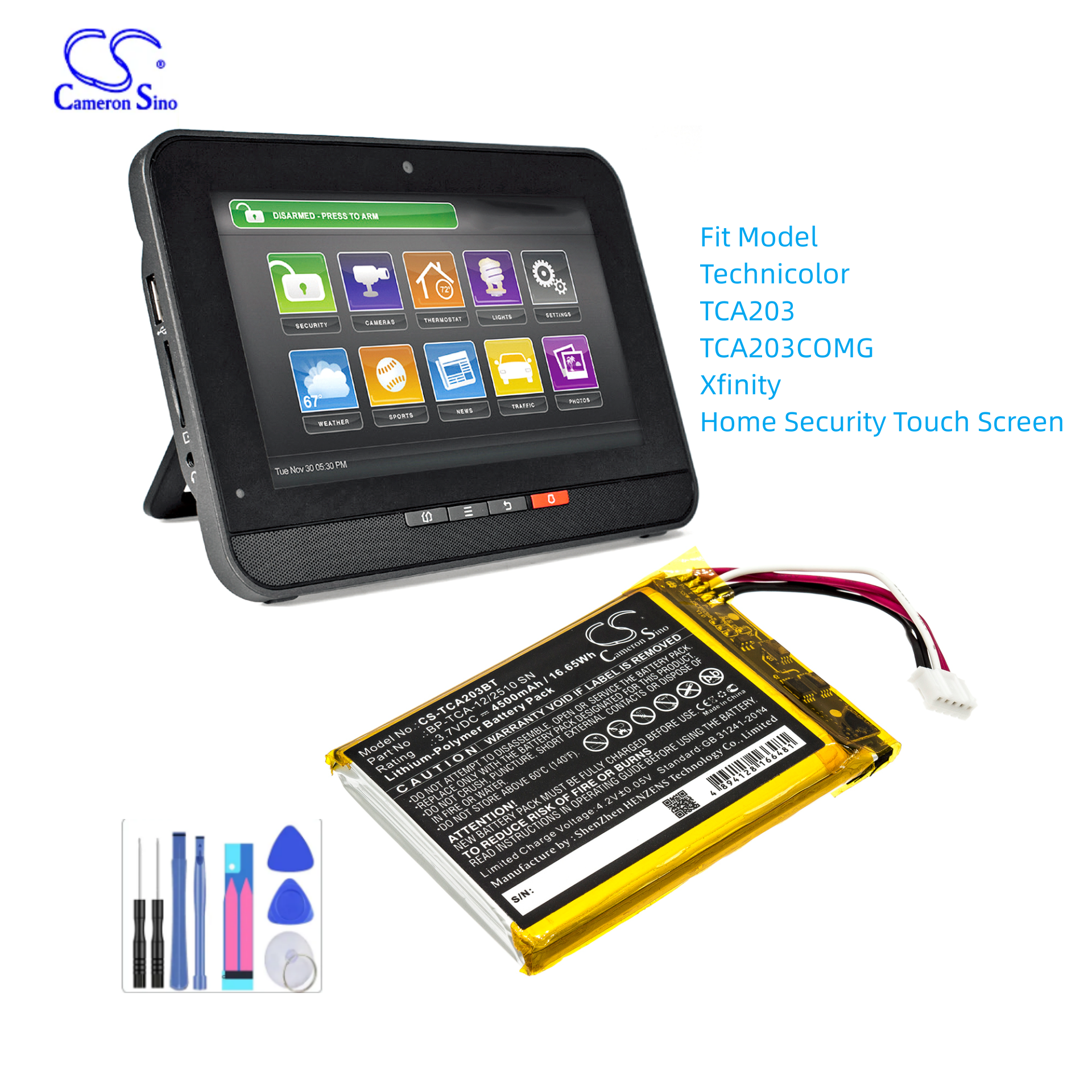 Alarm System Battery For Techn – Home Security With Xfinity Bewertung und Preis