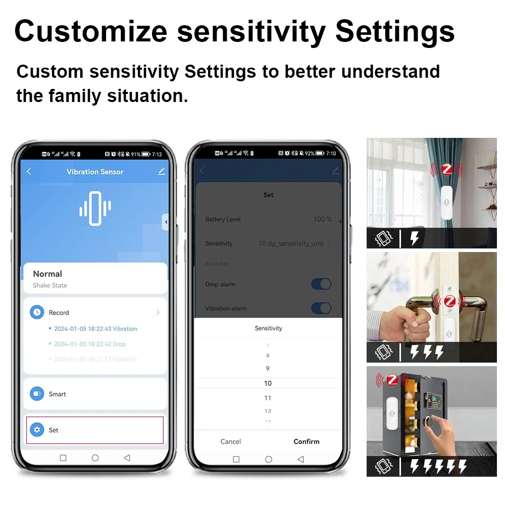 Smart ZigBee Vibration Sensor  – Home Security Tools Bewertung und Preis