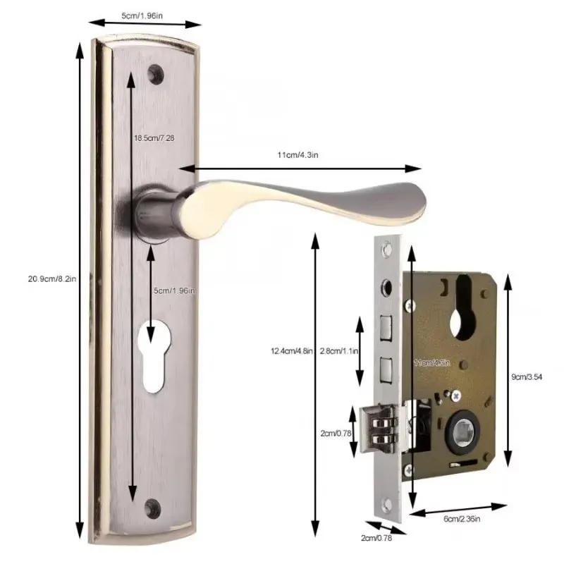 Gold Door Handle Lock Silent H – Home Security Ideas Bewertung und Preis