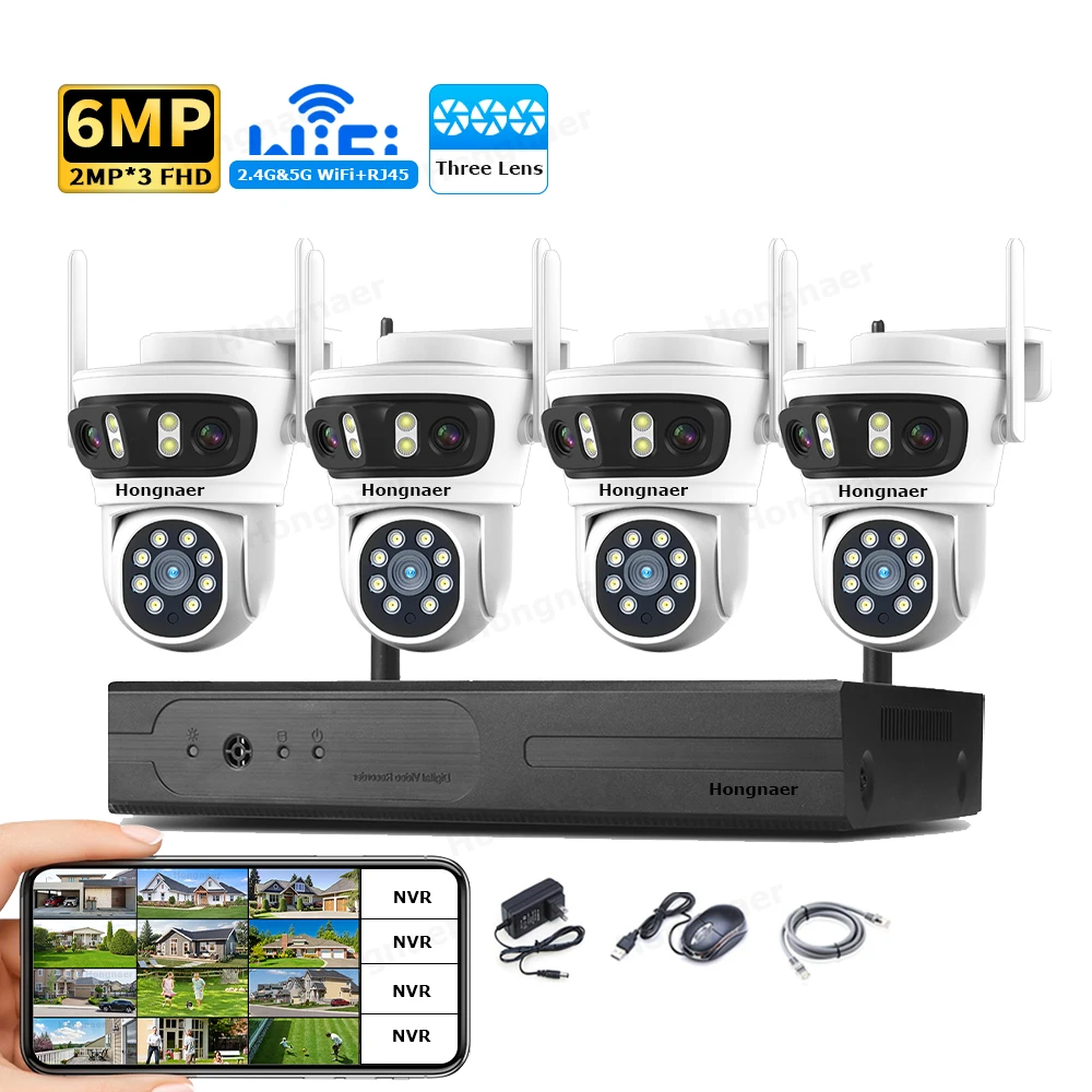 2026 Hongnaer 6MP 4CH 3 Lens 2 – Home Security Camera Bewertung und Preis