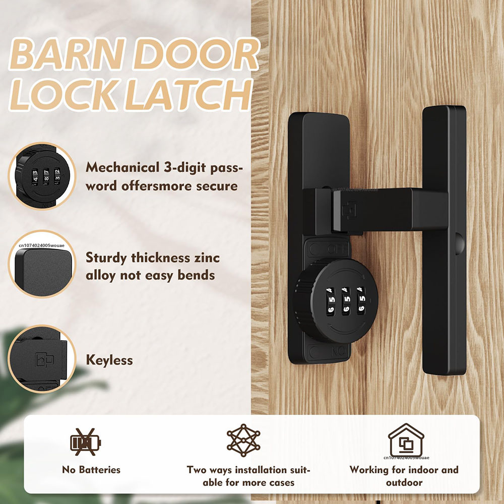 Security Barn Door Lock 3-Digi – Home Security Locks For Doors Bewertung und Preis