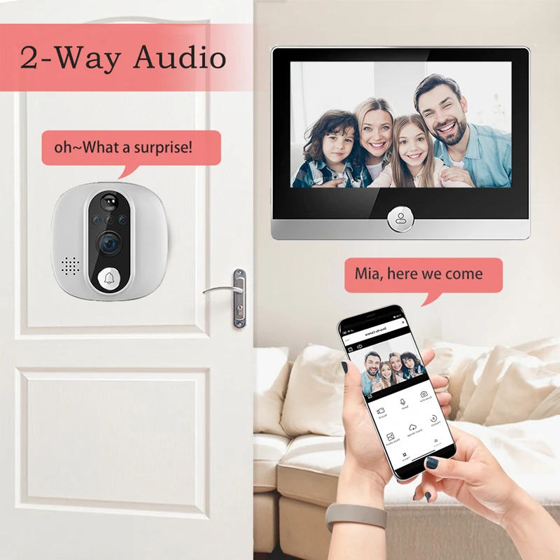 Tuya Video Doorbell 1080P WiFi – Peephole Camera Viewer Bewertung und Preis