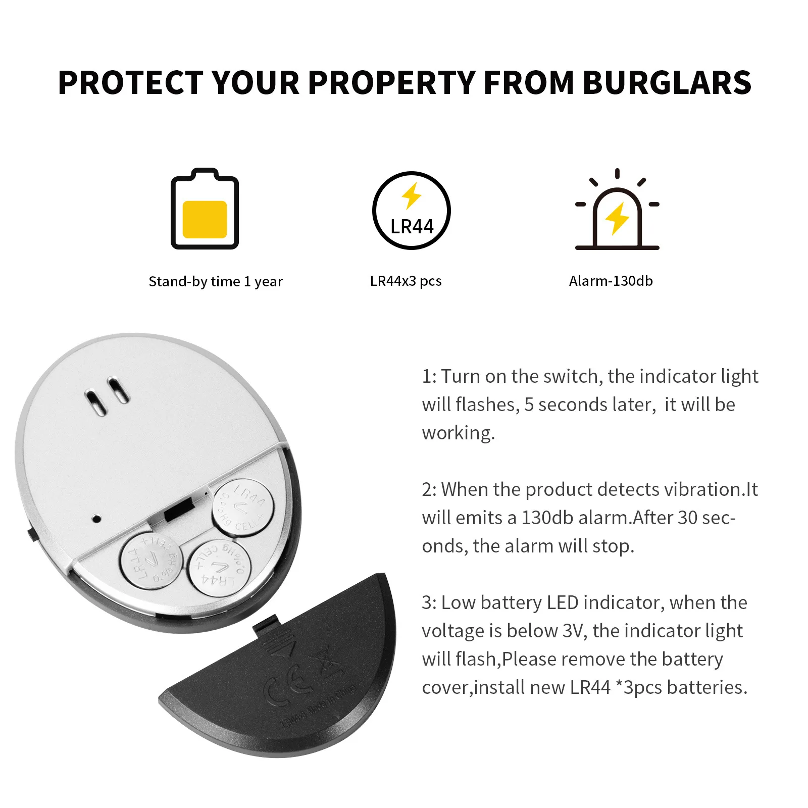 Travel Vibration Door Window A – Home Security Alarm Bewertung und Preis