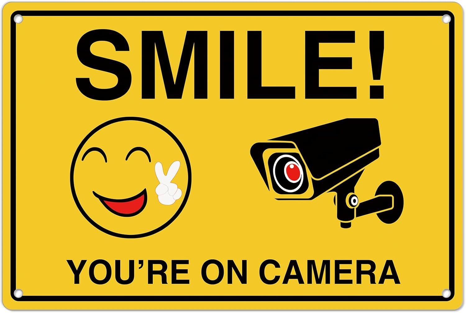 Smile Youre On Camera Signs ;  – Home Security Network Bewertung und Preis