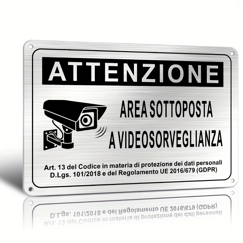 Italian Security Sign 20X30cm  – Home Security Camera Bewertung und Preis