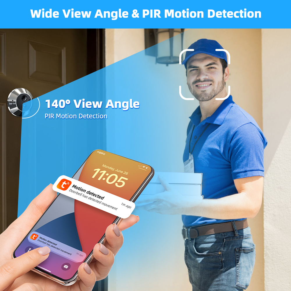 Mini Two Way Audio 3MP Tuya Sm – Peephole Camera Viewer Bewertung und Preis